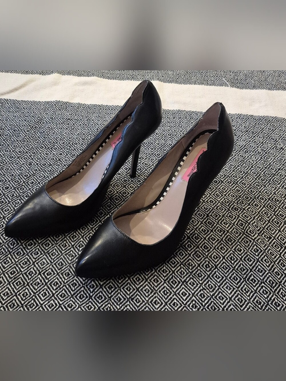 Betsey Johnson Black Stilettos Heels Size 11